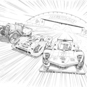 Couverture du livre Le Mans - Reproduction 40x50 cm