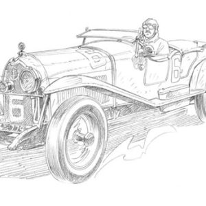 Dessin Le Mans 1926 - Dessin original A4