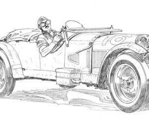 Dessin Le Mans 1931 - Dessin original A4