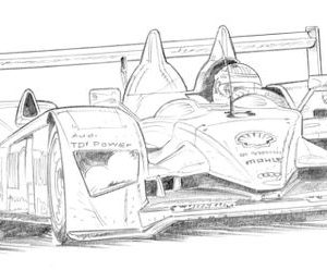 Dessin Le Mans 2006 - Reproduction 40x50 cm