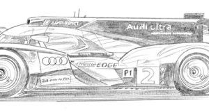 Dessin Le Mans 2011 - Reproduction 40x50 cm