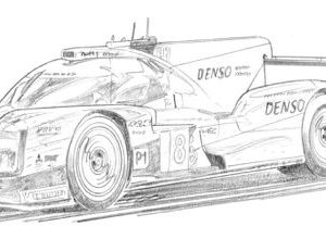 Dessin Le Mans 2020 - Dessin original A4