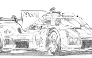 Dessin Le Mans 2022 - Reproduction 30x40 cm