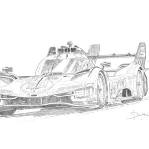 Dessin Le Mans 2023 - Reproduction 30x40 cm