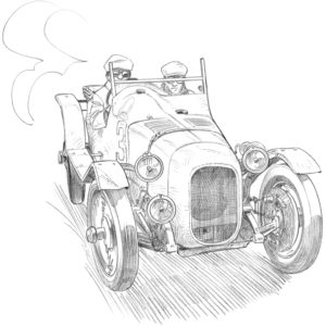 Dessin Spa 1925 - Reproduction 30x40 cm