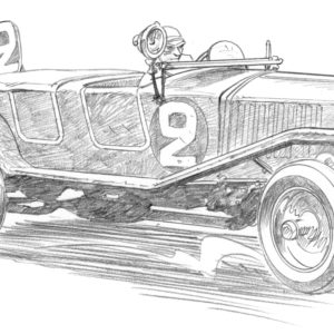 Dessin Spa 1926 - Reproduction 40x50 cm