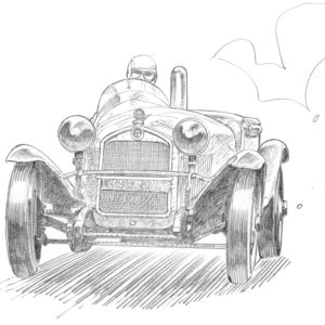 Dessin Spa 1930 - Reproduction 50x70 cm