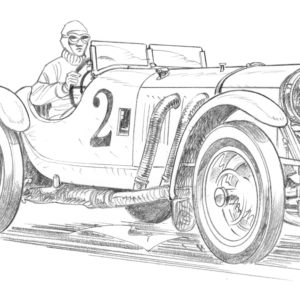 Dessin Spa 1931 - Dessin original A4