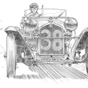 Dessin Spa 1932 - Dessin original A4