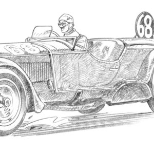 Dessin Spa 1933 - Reproduction 30x40 cm