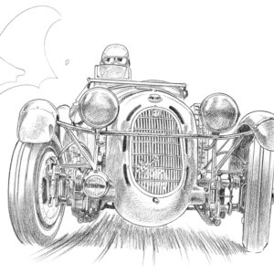 Dessin Spa 1936 - Reproduction 50x70 cm