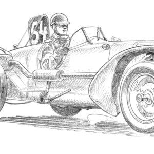 Dessin Spa 1948 - Reproduction 30x40 cm