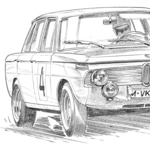 Dessin Spa 1965 - Reproduction 40x50 cm