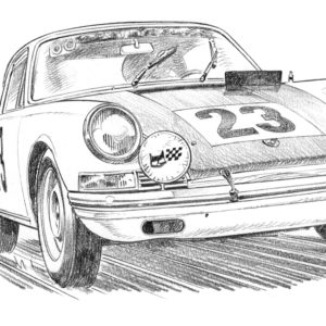 Dessin Spa 1967 - Reproduction 50x70 cm