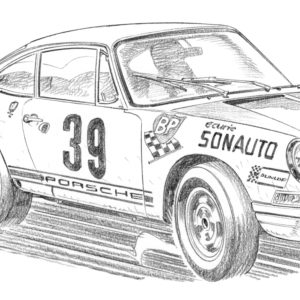 Dessin Spa 1969 - Dessin original A4