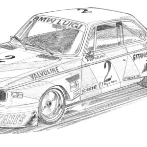 Dessin Spa 1975 - Dessin original A4