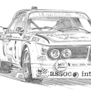 Dessin Spa 1976 - Reproduction 50x70 cm