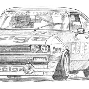 Dessin Spa 1979 - Dessin original A4