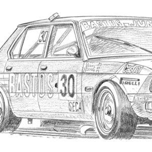 Dessin Spa 1982 - Reproduction 50x70 cm