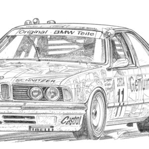 Dessin Spa 1986 - Dessin original A4