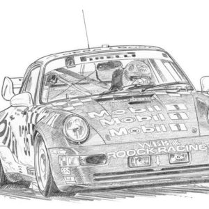 Dessin Spa 1993 - Reproduction 40x50 cm